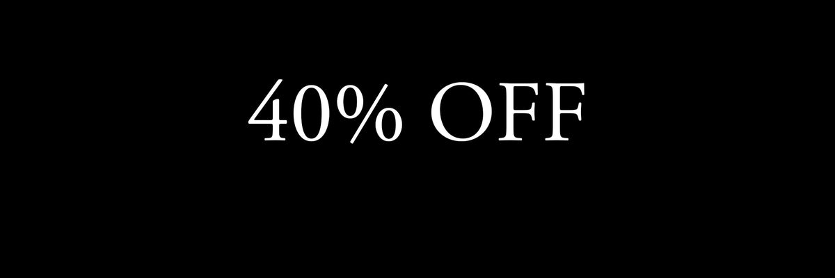 SALE 40% OFF