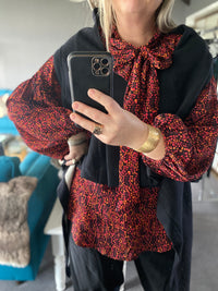 GOLDEN Tina Tie Top Print