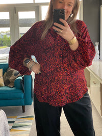 GOLDEN Tina Tie Top Print