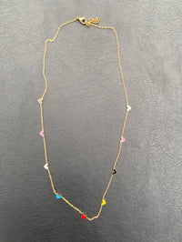 LF Heart Enamel Necklace