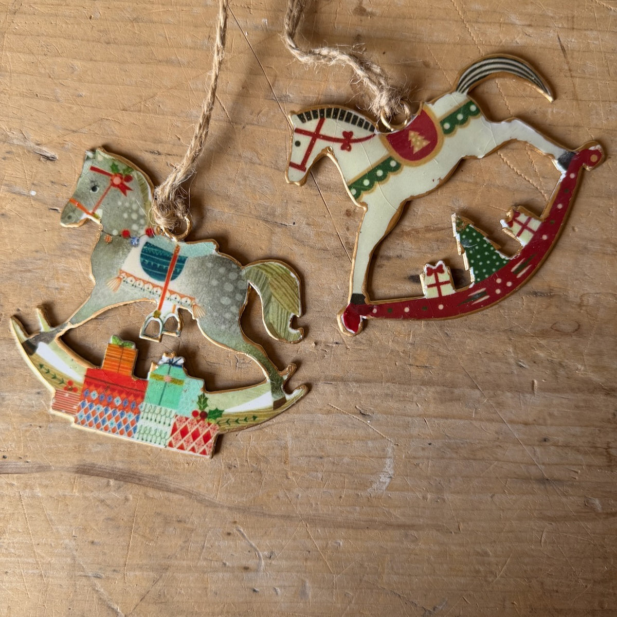 LF Xmas Deco Rocking Horse
