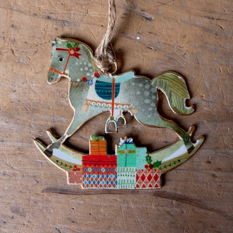 LF Xmas Deco Rocking Horse