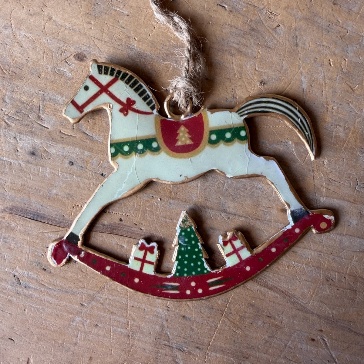 LF Xmas Deco Rocking Horse