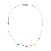 LF Heart Enamel Necklace