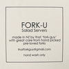 FORK-U Salad Servers