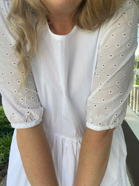 GOLDEN Tilly White Broderie Dress