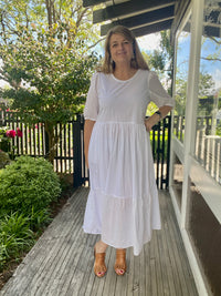 GOLDEN Tilly White Broderie Dress