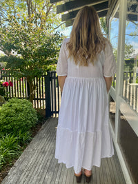 GOLDEN Tilly White Broderie Dress